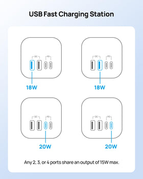 TROND side view with bulky adapters showing widely spaced sockets benefit
