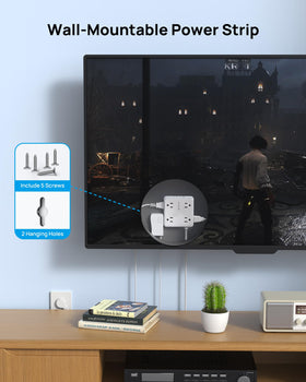 TROND green protection LED close-up, indicates surge protection active