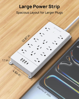 TROND surge protection marking close-up highlighting 4000J safety