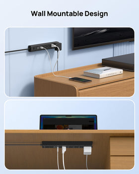 TROND wall-mountable design for secure placement on walls or desks.