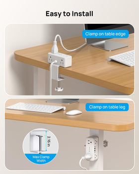 TROND three-sided outlets layout shown with bulky adapters — prevents blocking