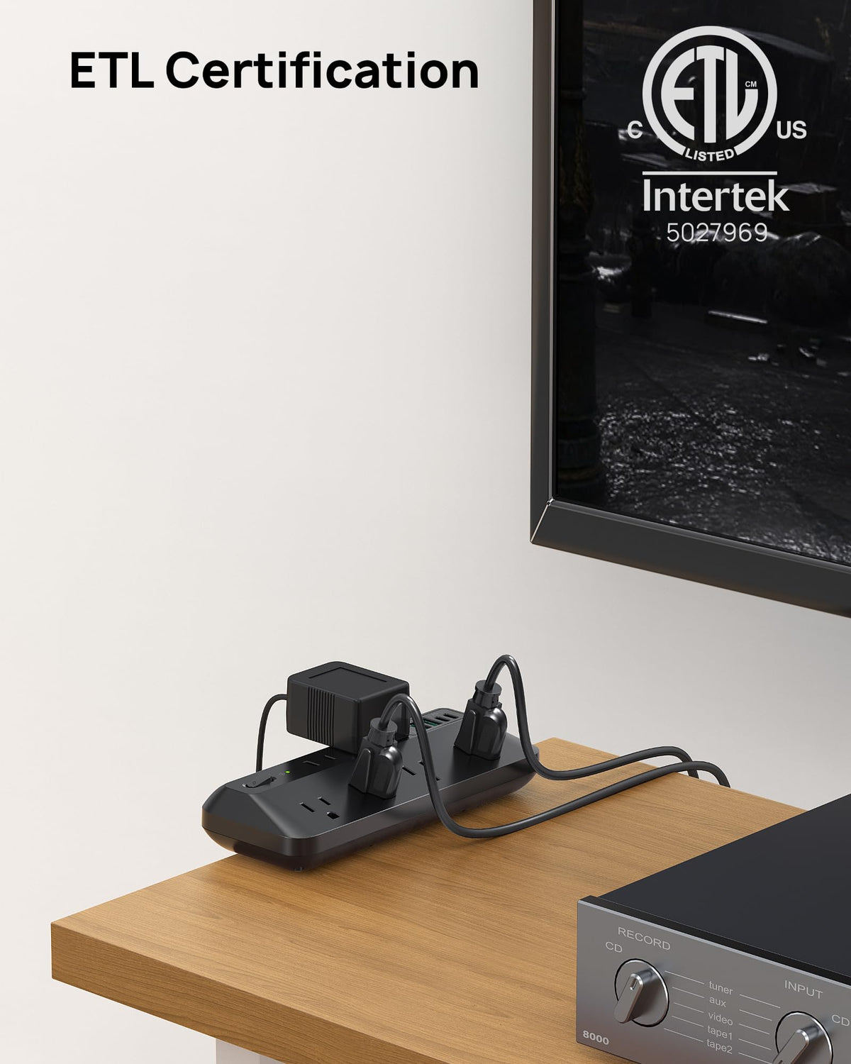 TROND top outlets and USB ports detail highlighting fast 20W USB-C charging