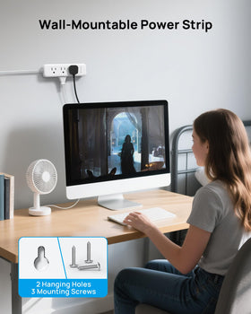 TROND compact travel-dorm-friendly design fits hotel desks neatly.