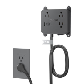 TROND ultra-thin flat plug design sits flush behind furniture for a cleaner wall look