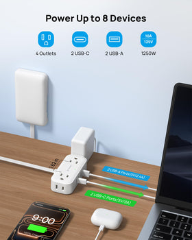 TROND ultra-thin outlet cover hides wall outlets for cleaner rooms