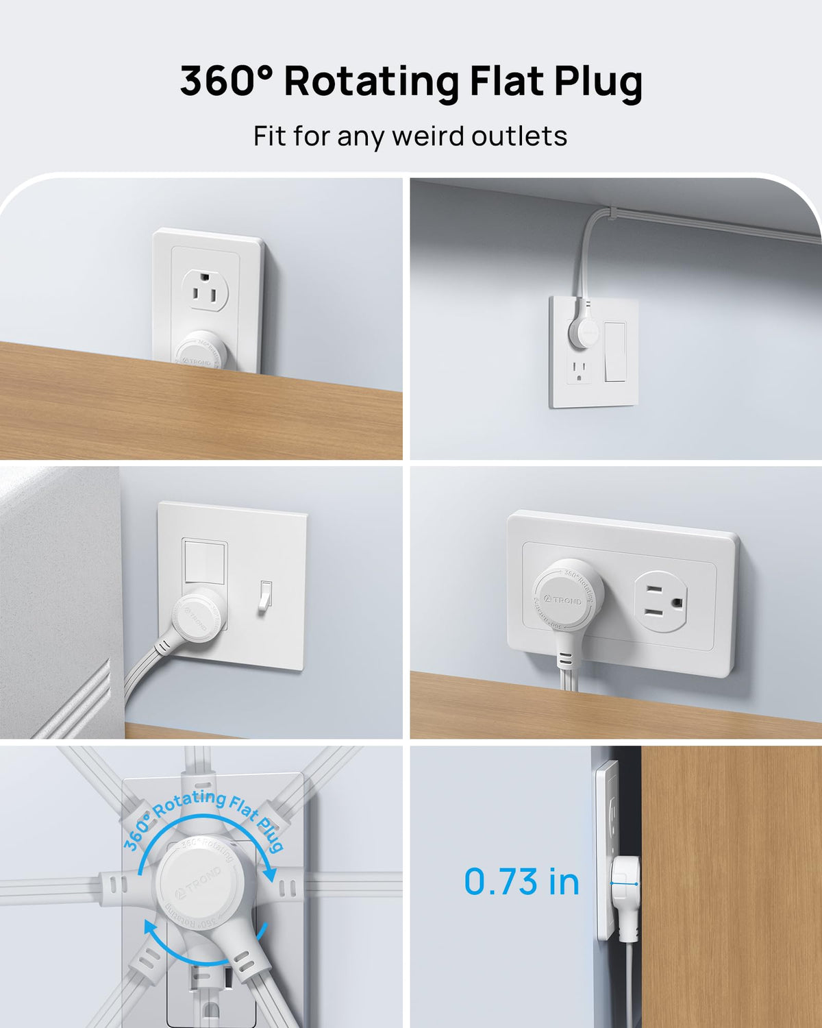 TROND USB-C PD 20W port charging a smartphone quickly.