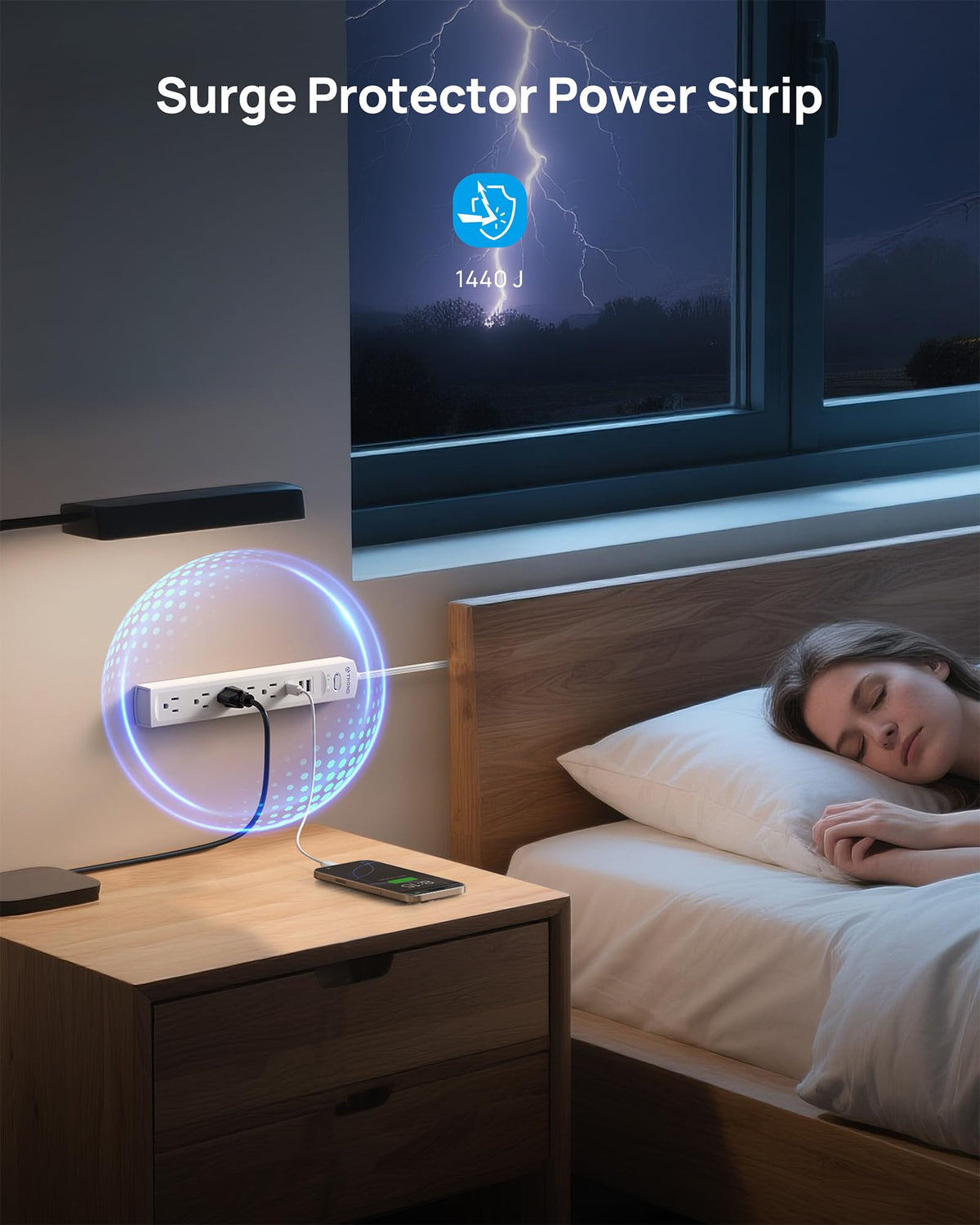 TROND USB-C ports deliver fast, multi-device charging.