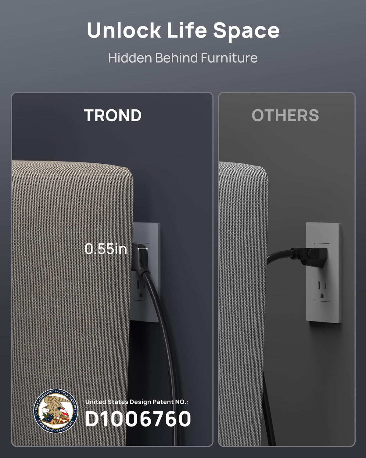 TROND USB ports closeup showing four charging ports for convenient device charging without adapters