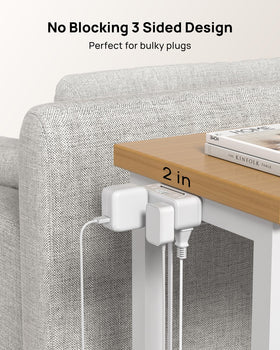 TROND USB ports closeup with labels showing two USB-C PD ports — fast charging