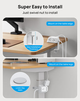 TROND detail of USB-C and USB-A ports for fast device charging