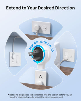 TROND wall-mount design shown securing the power strip on a wall