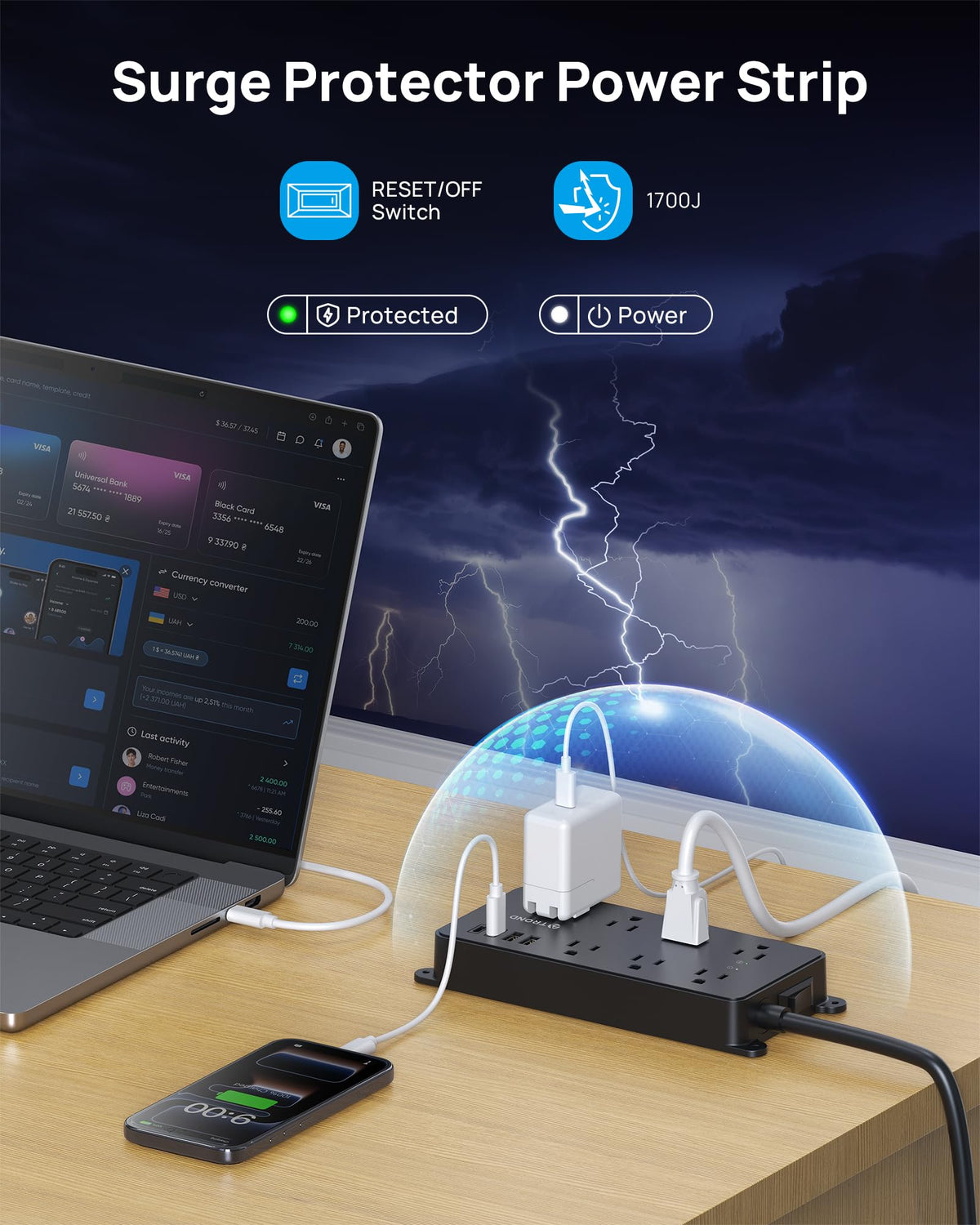 TROND mounted on wall under desk demonstrating secure installation and space-saving benefit