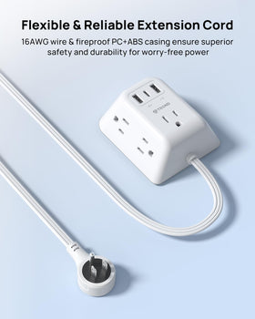 TROND widely spaced outlets preventing adapter crowding