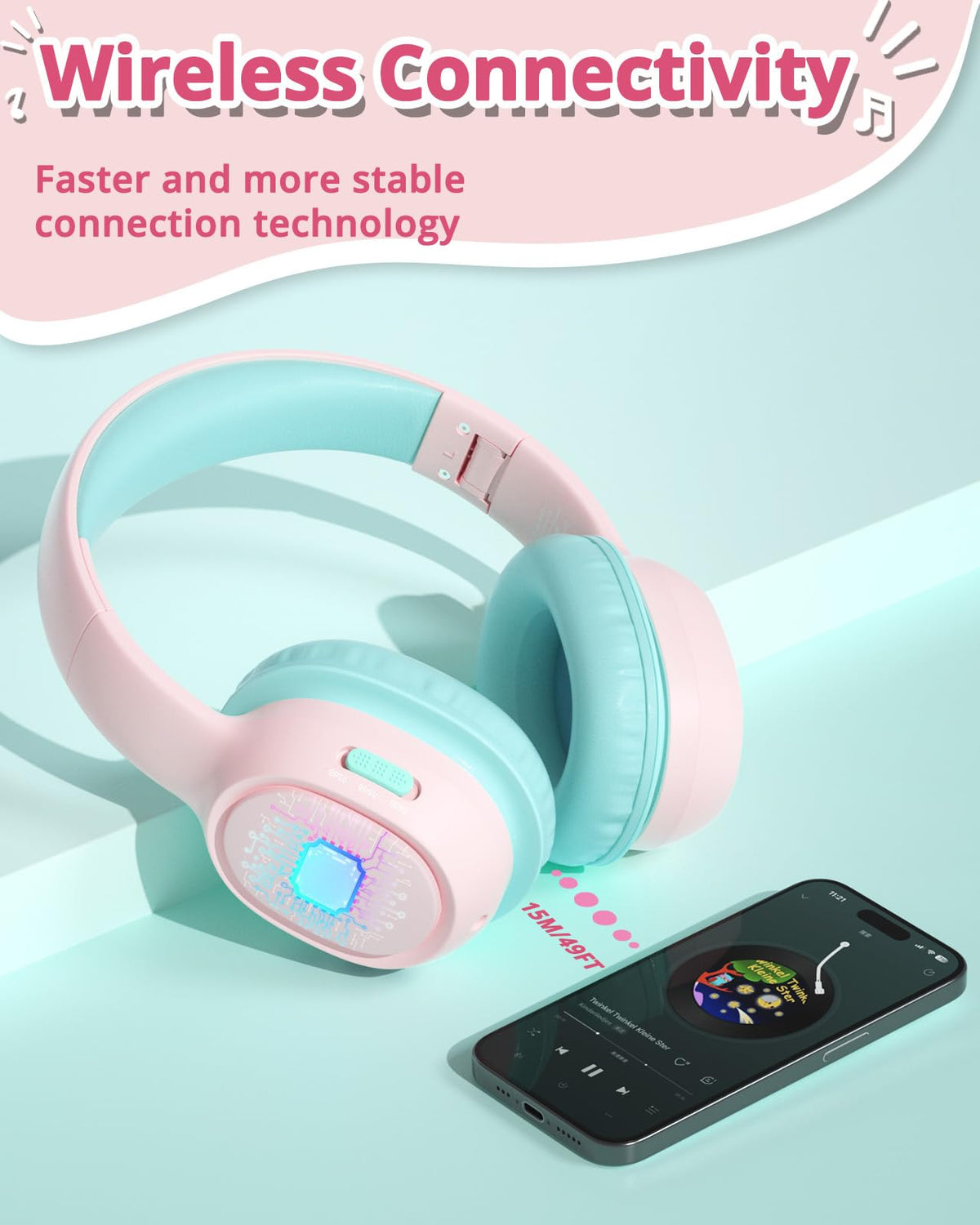 KH02 built-in microphone for clear voice during online lessons.