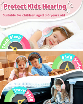 KH02 volume control buttons for easy, kid-friendly listening adjustments.