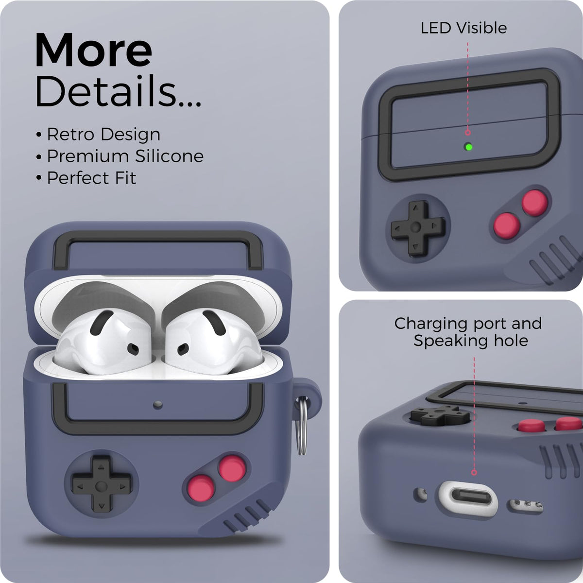 TRONWIN AirPods 4 case—MagSafe charging compatibility and LED access.