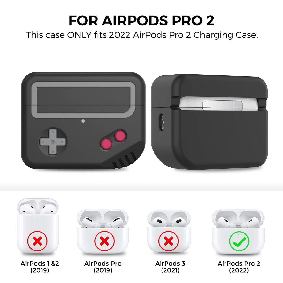 TRONWIN AirPods Pro 2 case back view highlighting durability