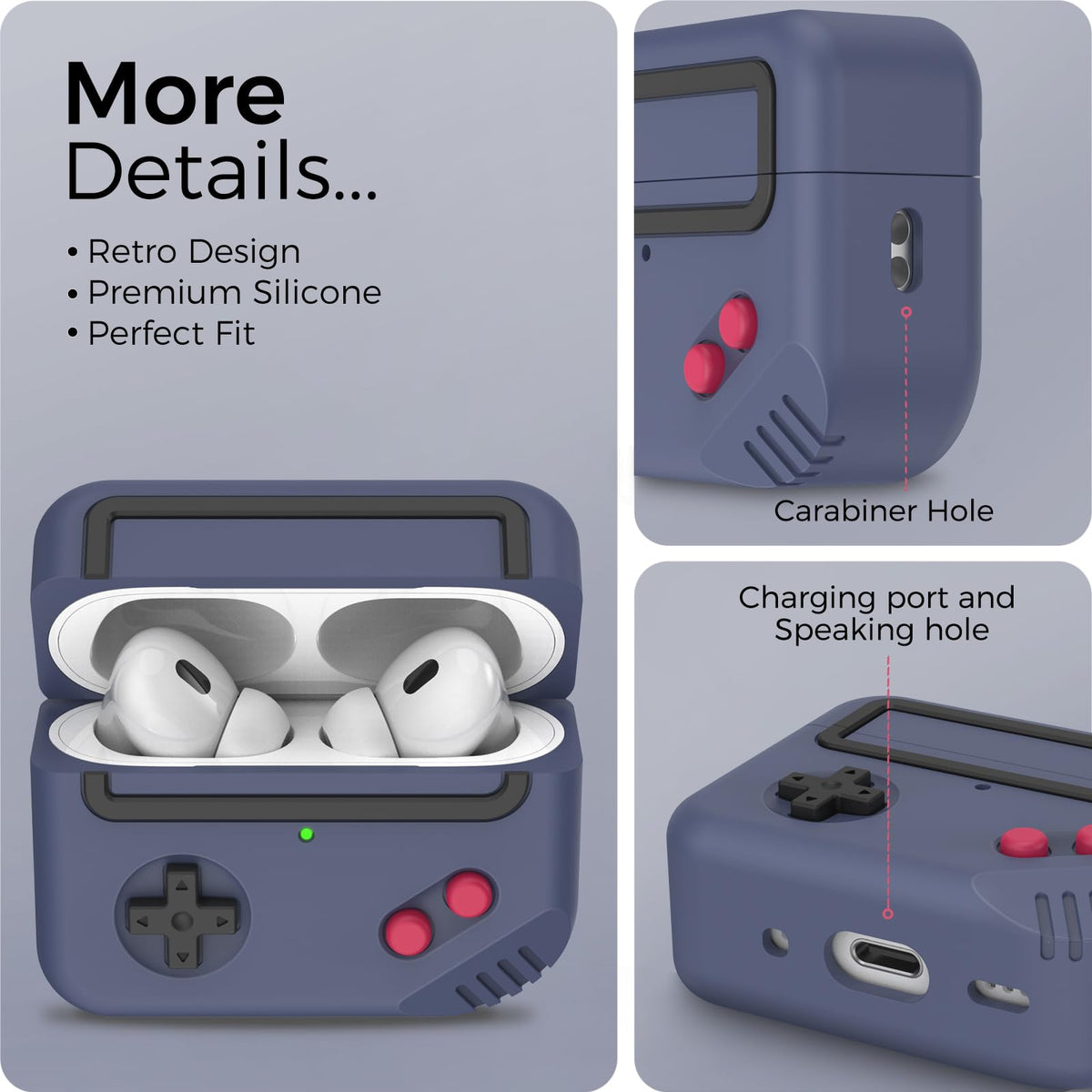 TRONWIN AirPods Pro 2 case supports wireless charging.