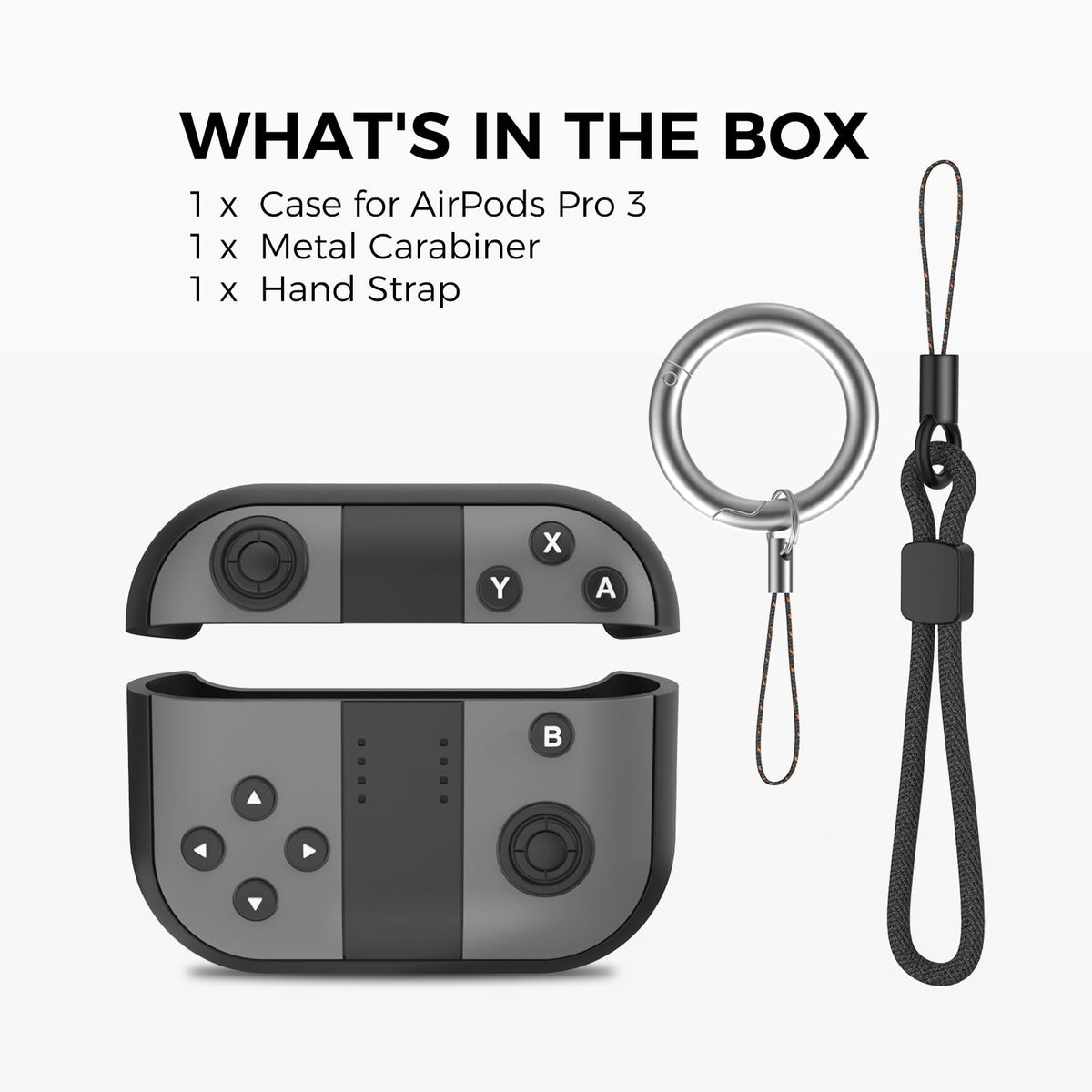 TRONWIN AirPods Pro 3 case with front LED visible for quick status checks.