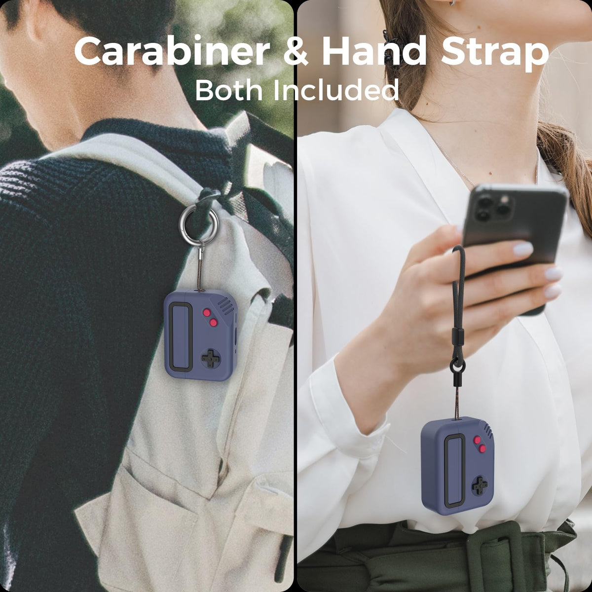 TRONWIN AirPods Pro 3 case Midnight Blue carabiner types included for versatile carry