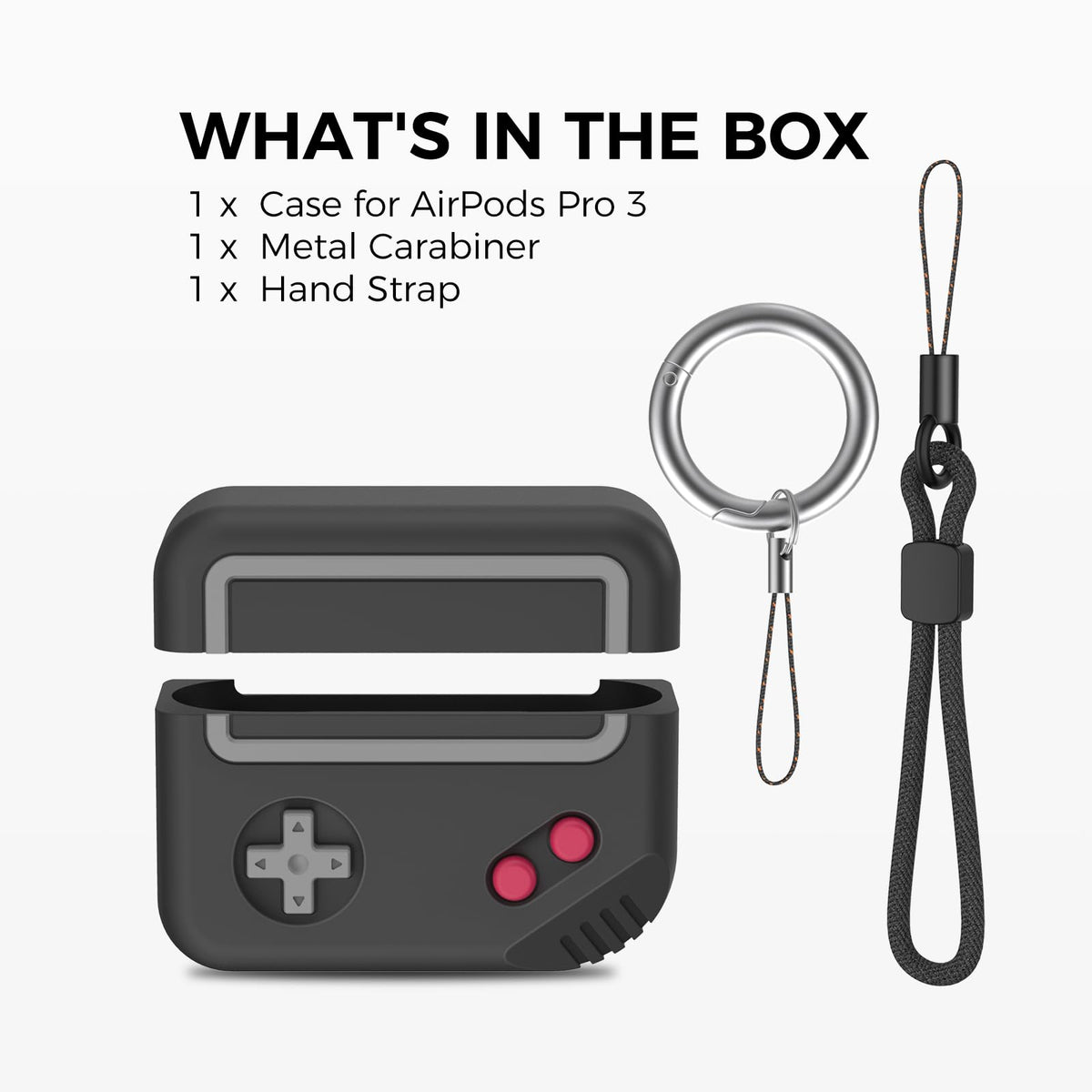 TRONWIN AirPods Pro 3 Case black packaging and everyday usage scenario