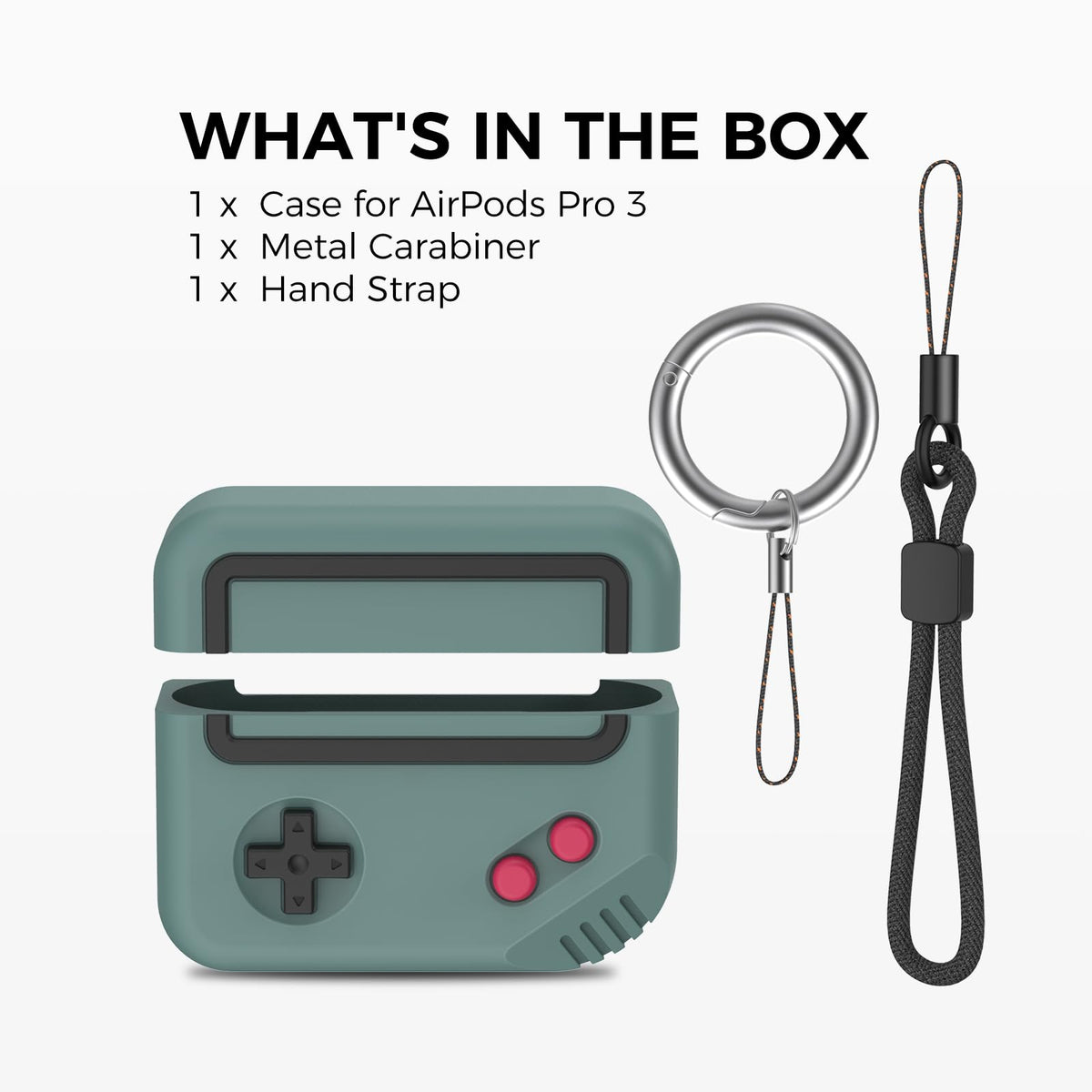 TRONWIN AirPods Pro 3 case Pine Green all-around protection against dust and scratches