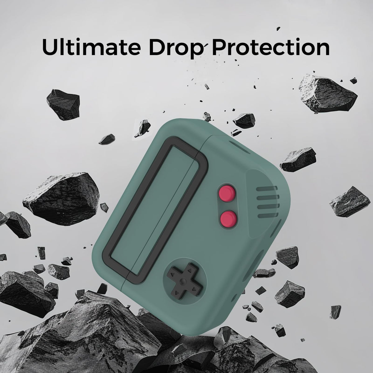TRONWIN AirPods Pro 3 case Pine Green front LED visible through case
