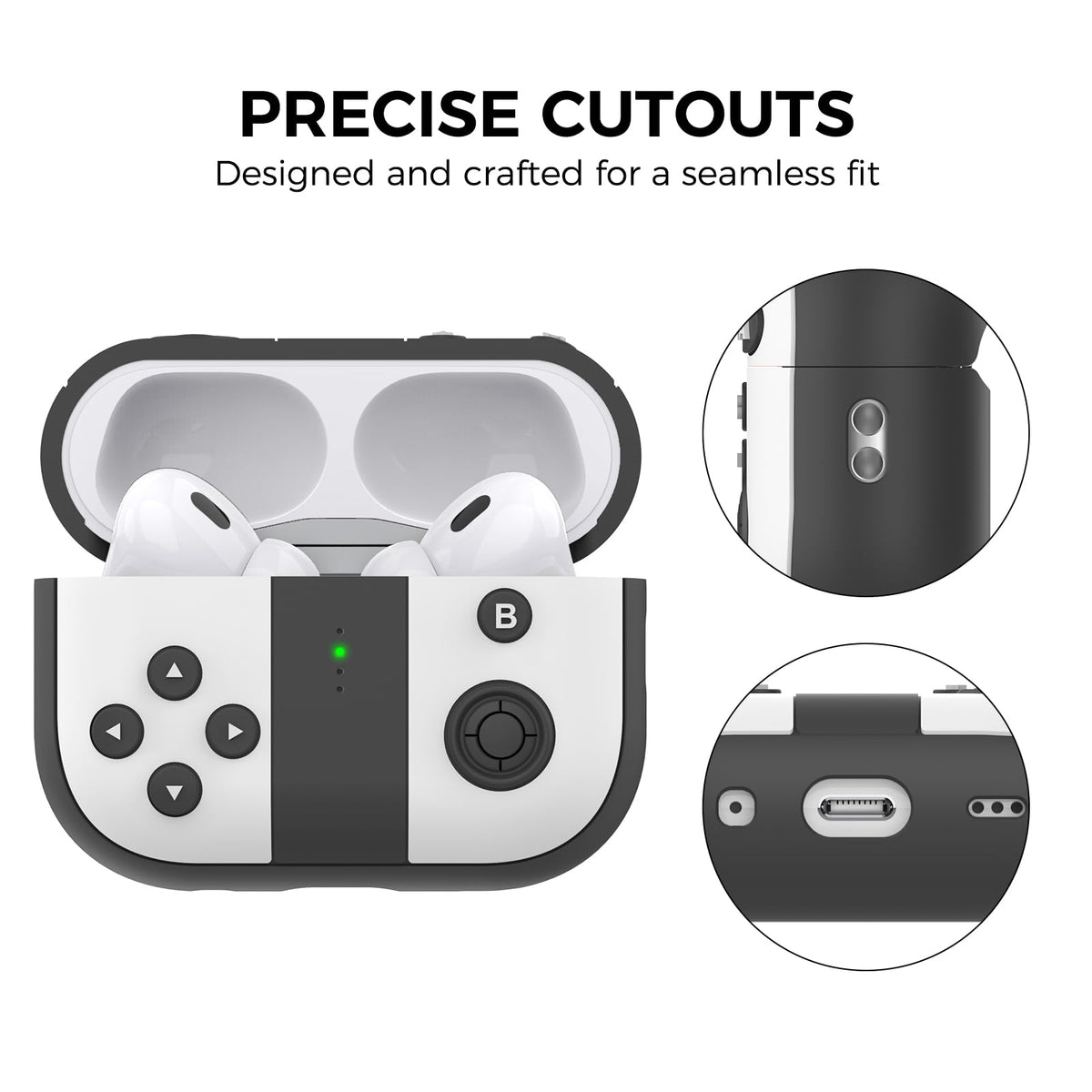 TRONWIN AirPods Pro case features a carabiner for quick attachment.
