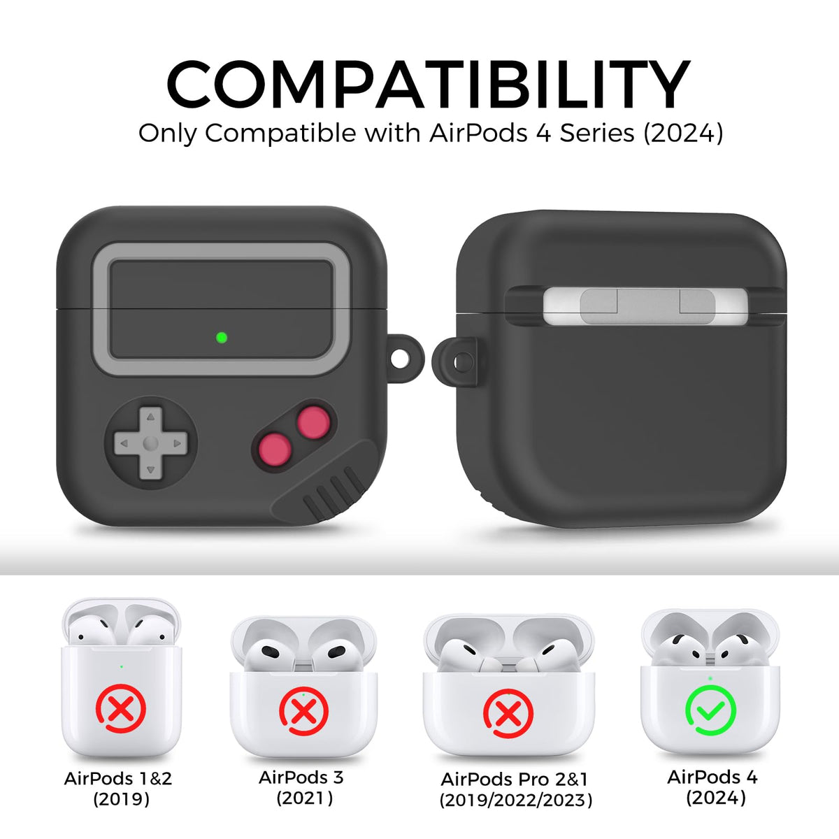 TRONWIN AirPods 4 case side view showing slim profile and grip