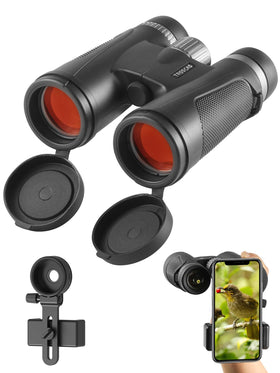 TROSCAS front view showing binoculars and clear optics for bright viewing