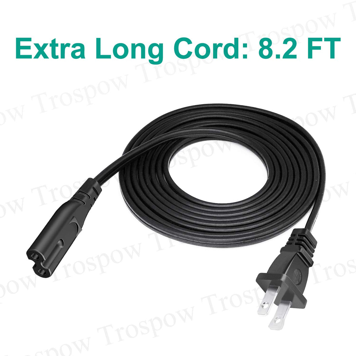 Trospow C7 IEC 2-prong connector, durable design for reliable printer power