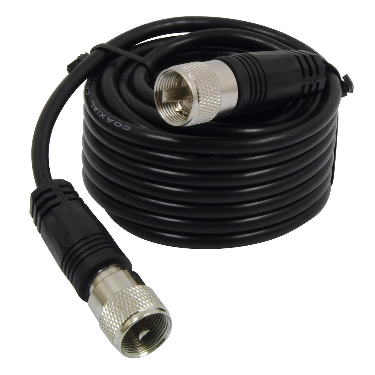 TruckSpec cable routed to vehicle roof antenna demonstrating neat install and reach
