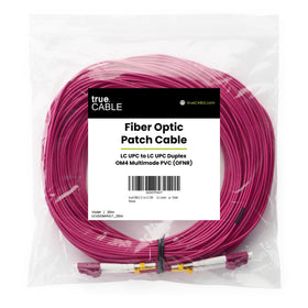 TRUE CABLE installed in a data center cabinet highlighting professional network deployment