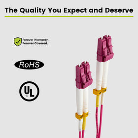TRUE CABLE UPC-polished endface macro showing clean polish for optimal optical contact
