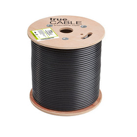 TRUECABLE UV resistant RG6 cable withstands outdoor sun exposure.