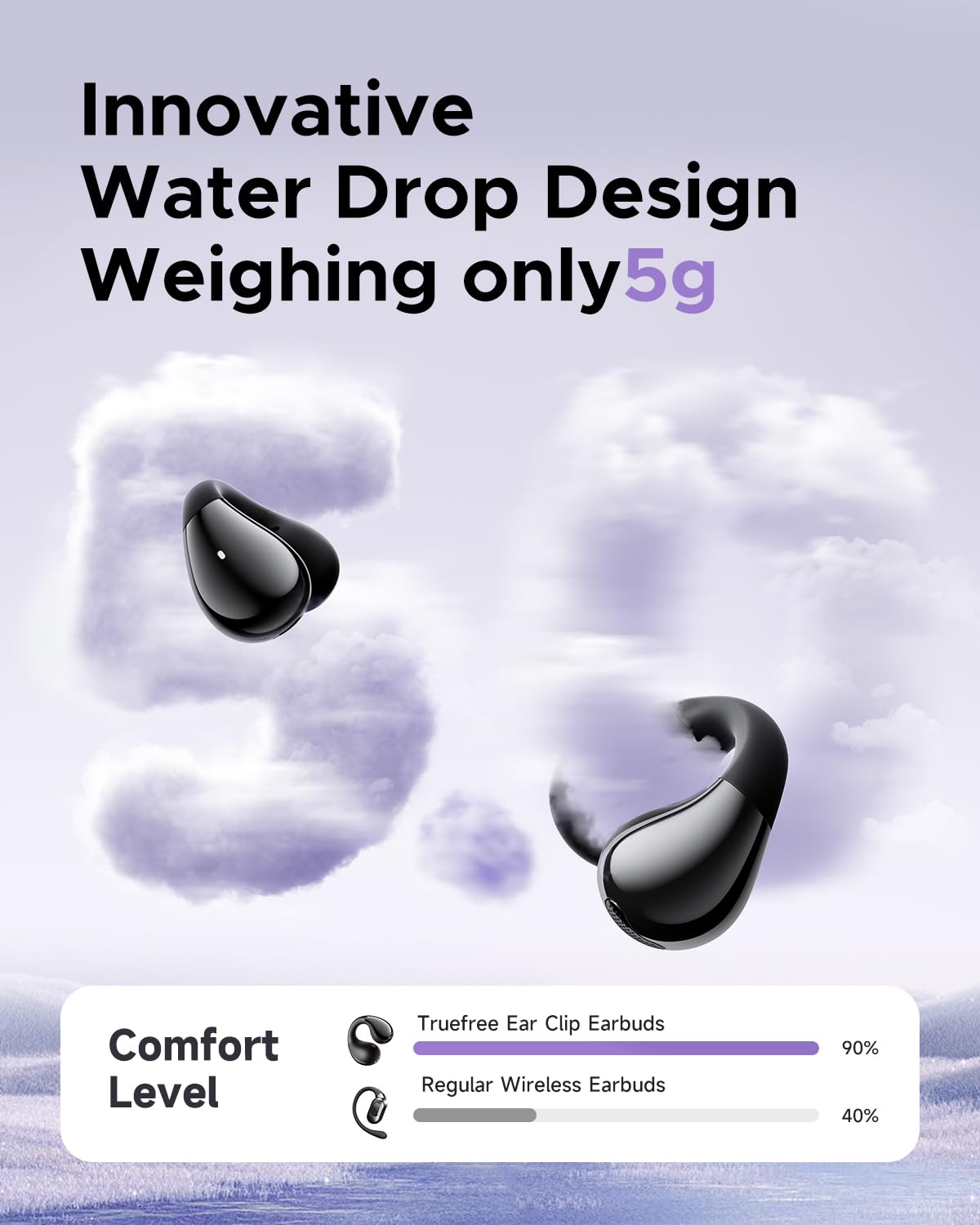 Truefree B1 breathable silicone hooks for a secure fit all day