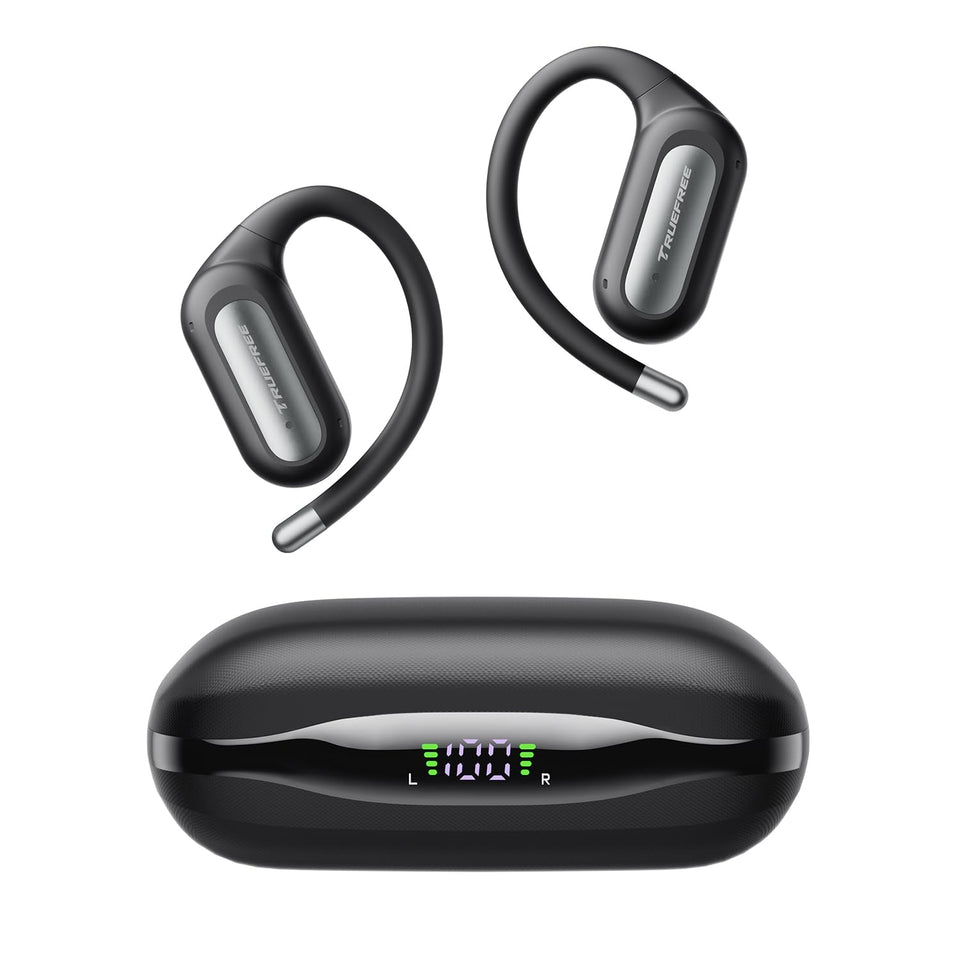 truefree front packaging view showing earbuds and case for confident unboxing