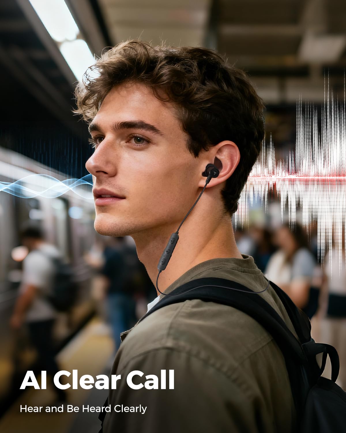 truefree earbuds in use while running, stable fit for workouts