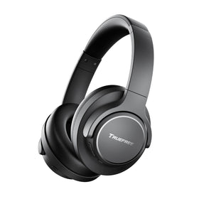truefree HF10 front view showing sleek earcups and brand, for clear listening comfort