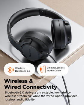 truefree HF10 in-flight lifestyle shot illustrating noise reduction benefits during travel