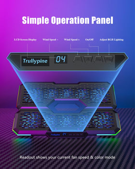 Trullypine close-up of fan grill showing build quality and focused cooling benefits
