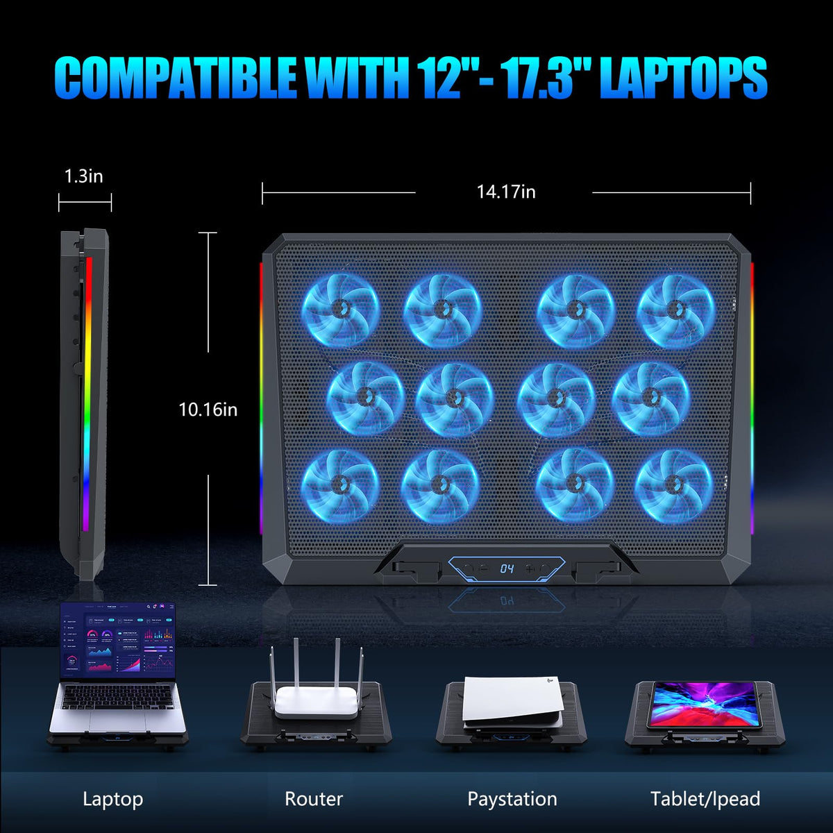Trullypine dual USB ports with braided cable offering secure external device connection