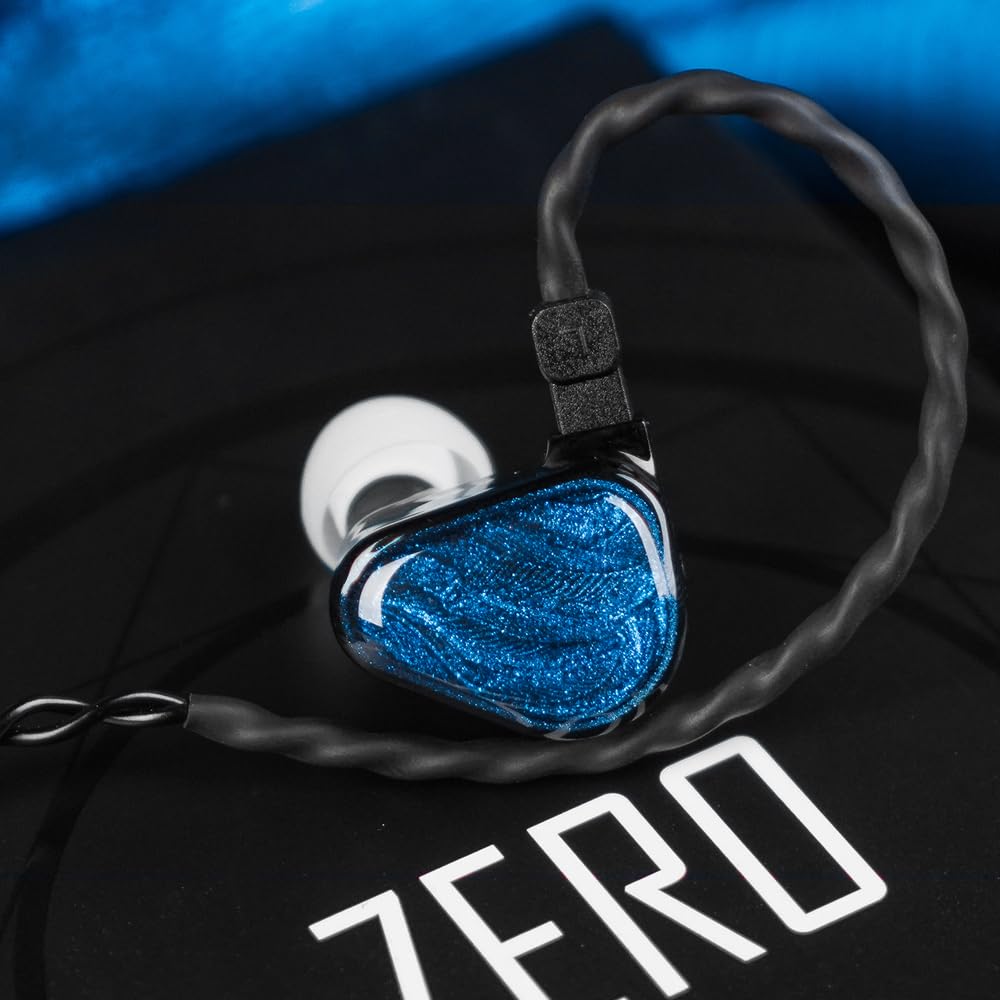 TRUTHEAR Zero cable close-up, silver-plated strands for clarity.