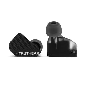 TRUTHEAR Pure nozzle shown with DLP 3D printing for precision audio engineering