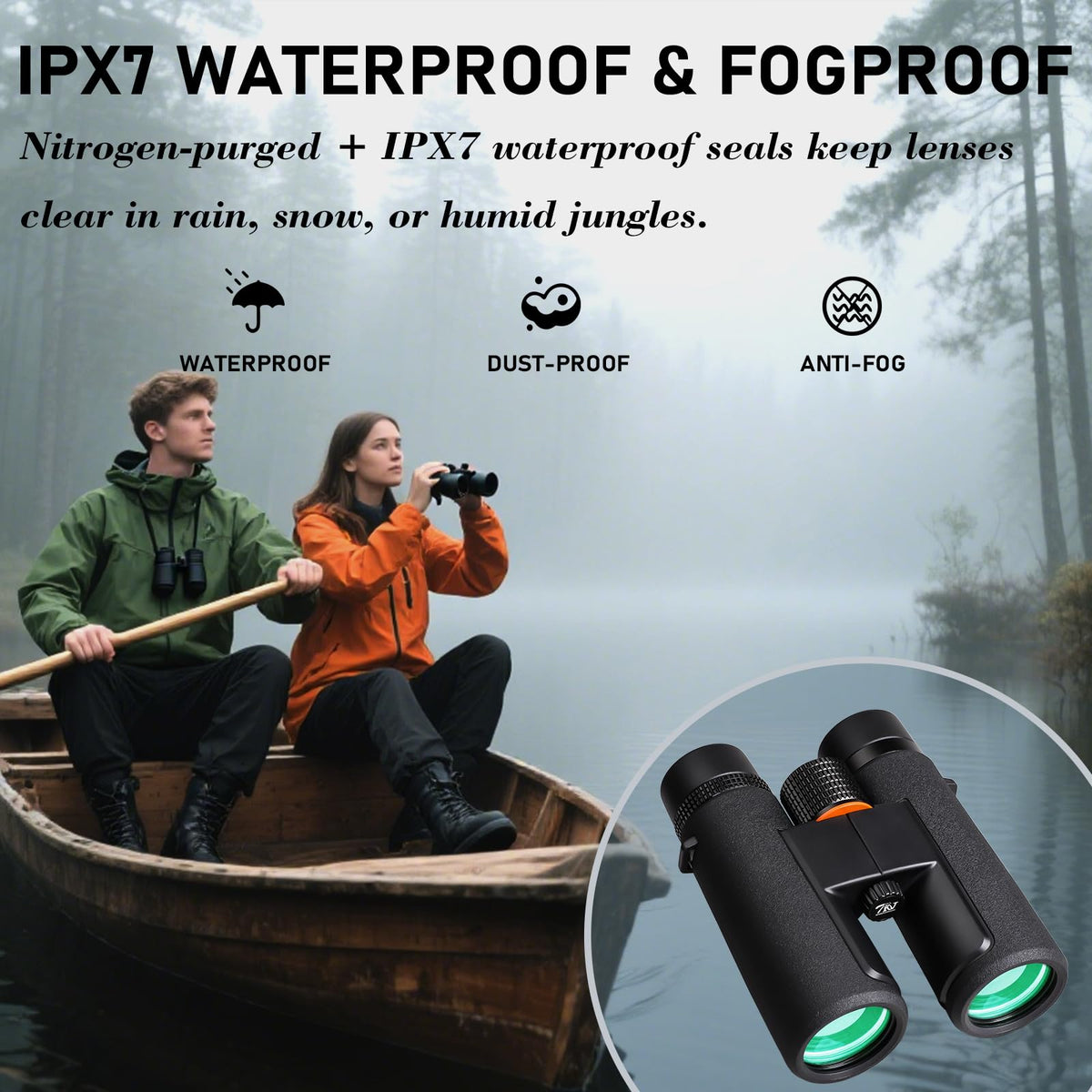 TRV binoculars long-distance detail aids wildlife watching from afar.
