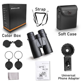 TRV binoculars with smartphone adapter prepared for digiscoping and sharing memories
