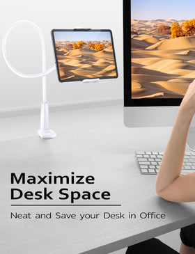 Tryone gooseneck arm provides flexible support for comfortable reading