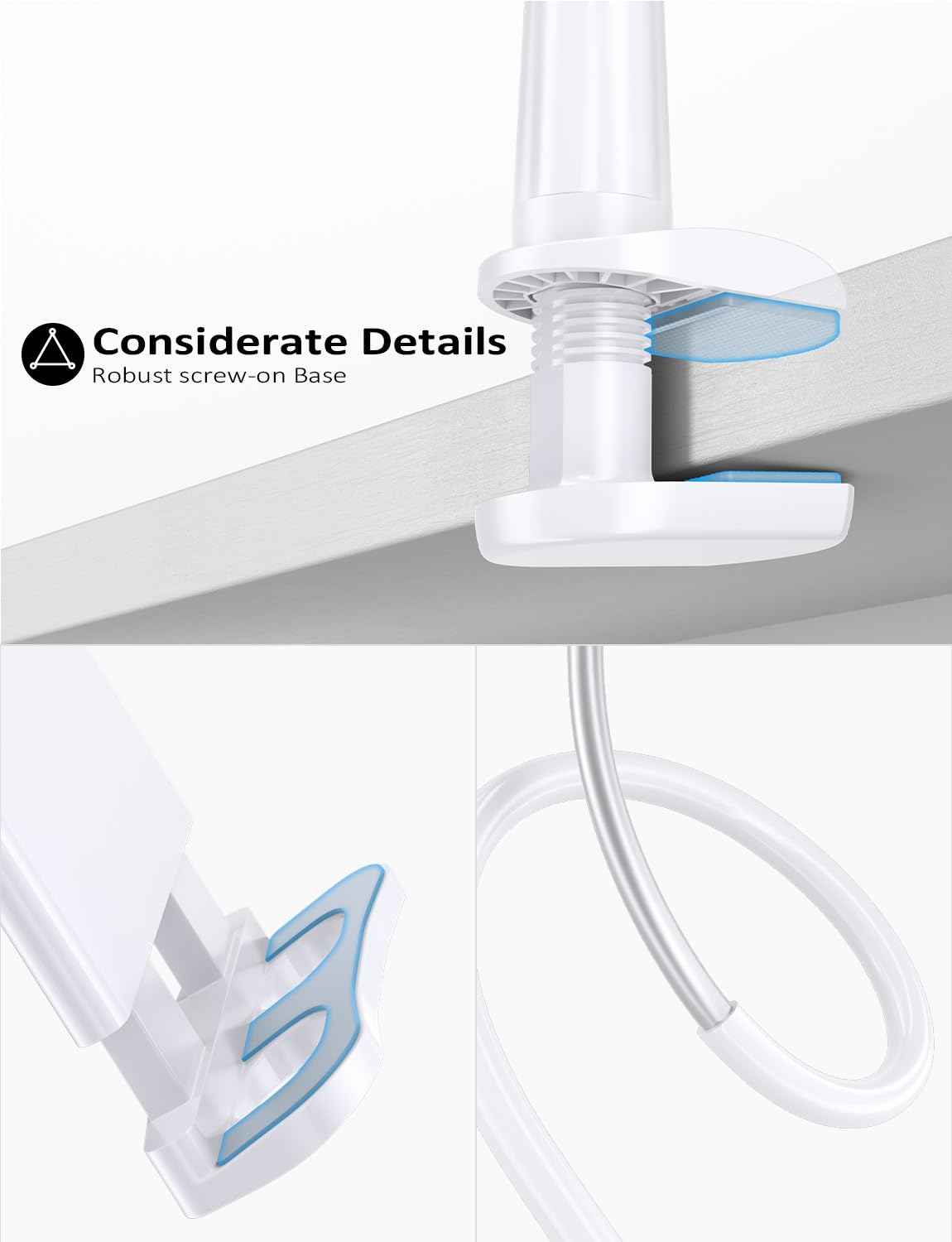 Tryone gooseneck aluminium alloy offers lasting support