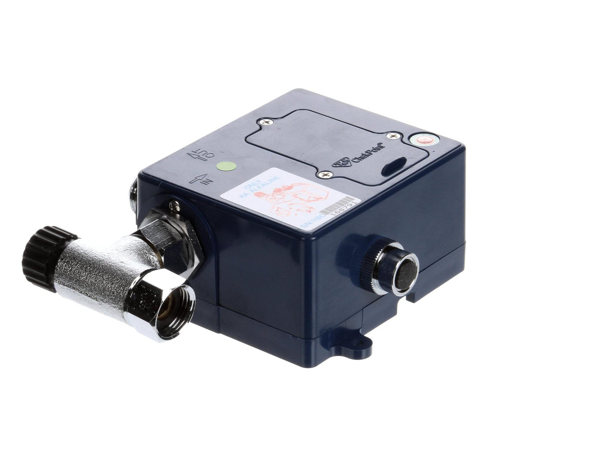 T&S Brass checkpoint sensor faucet control package showing OEM replacement compatibility.