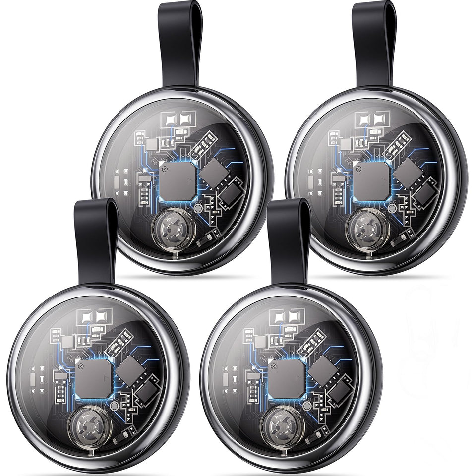 TSIEUSL Air Tracker Tags-4 Pack compact design helps locate keys, wallets, and bags.